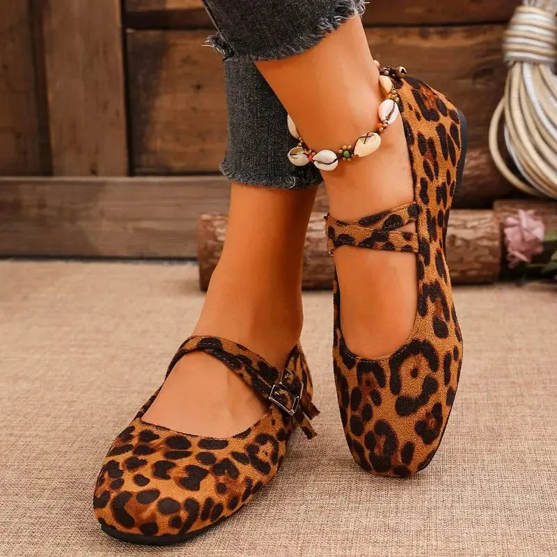 Esperanza | Chic Leopard Print Ballet Flats