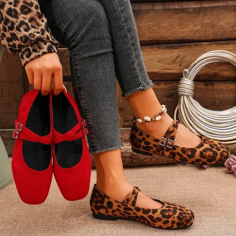 Esperanza | Chic Leopard Print Ballet Flats
