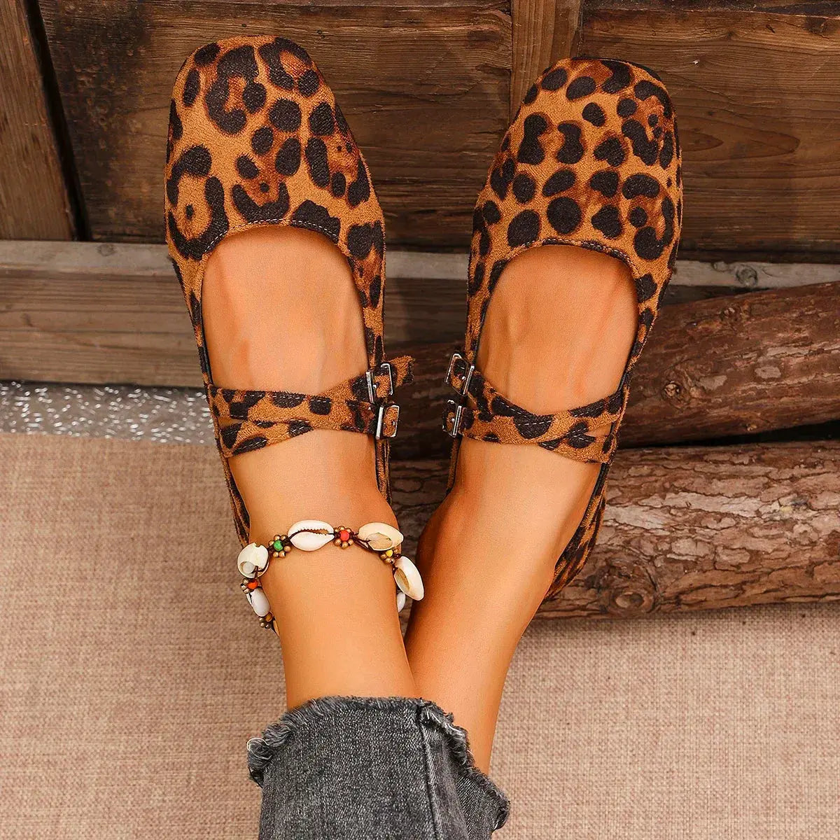 Esperanza | Chic Leopard Print Ballet Flats