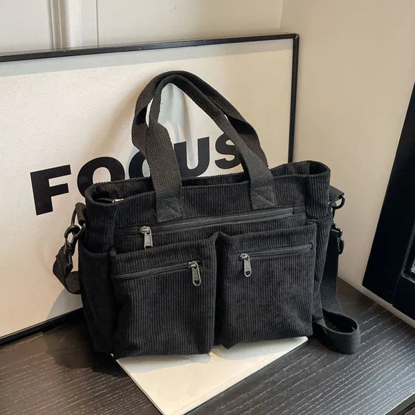Talwyn | Corduroy Tote Bag Large Carryall For Everyday Style