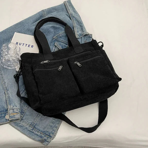 Talwyn | Corduroy Tote Bag Large Carryall For Everyday Style