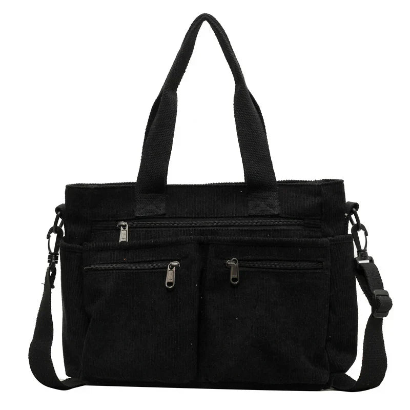 Talwyn | Corduroy Tote Bag Large Carryall For Everyday Style