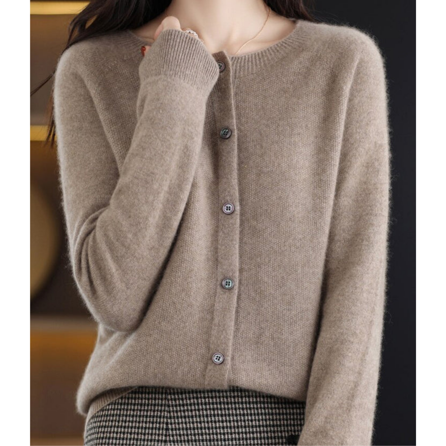 Amberlynn | Cozy Cashmere Blend Wool Cardigan