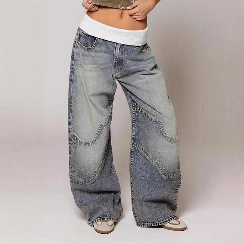 Elowen | Baggy Fit Jeans with Elastic Waistband