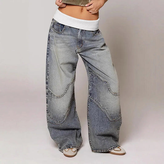 Elowen | Baggy Fit Jeans with Elastic Waistband