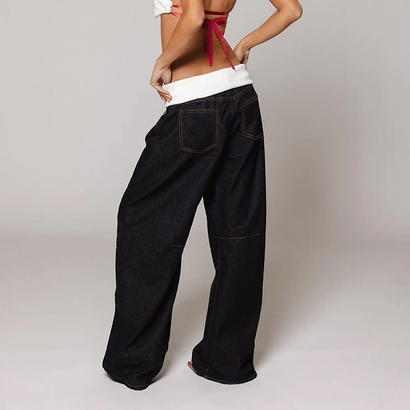 Elowen | Baggy Fit Jeans with Elastic Waistband