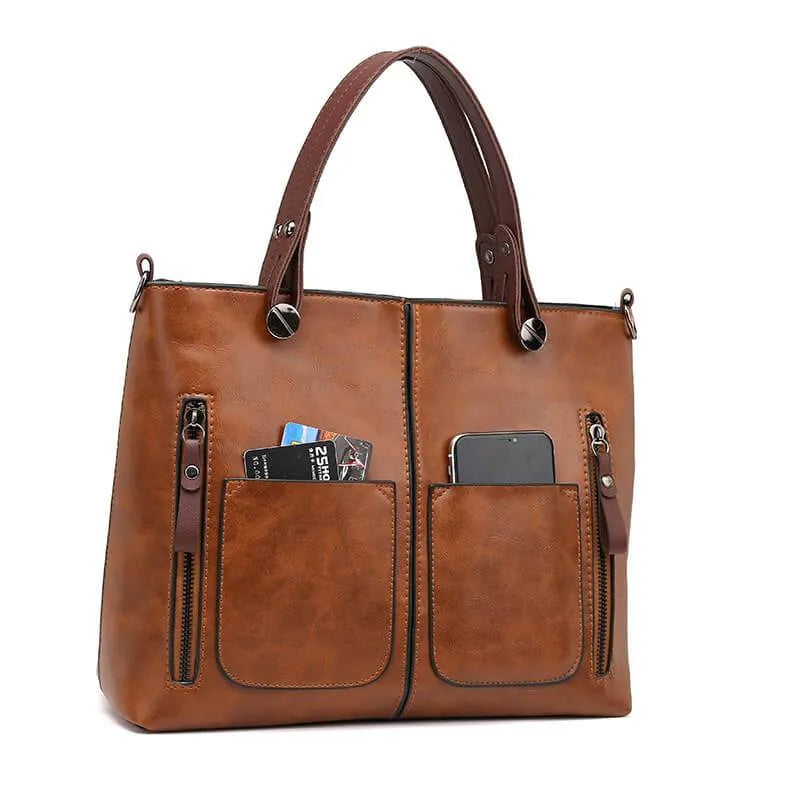 Melia | Elegant Leather Shoulder Bag Durable Everyday Companion