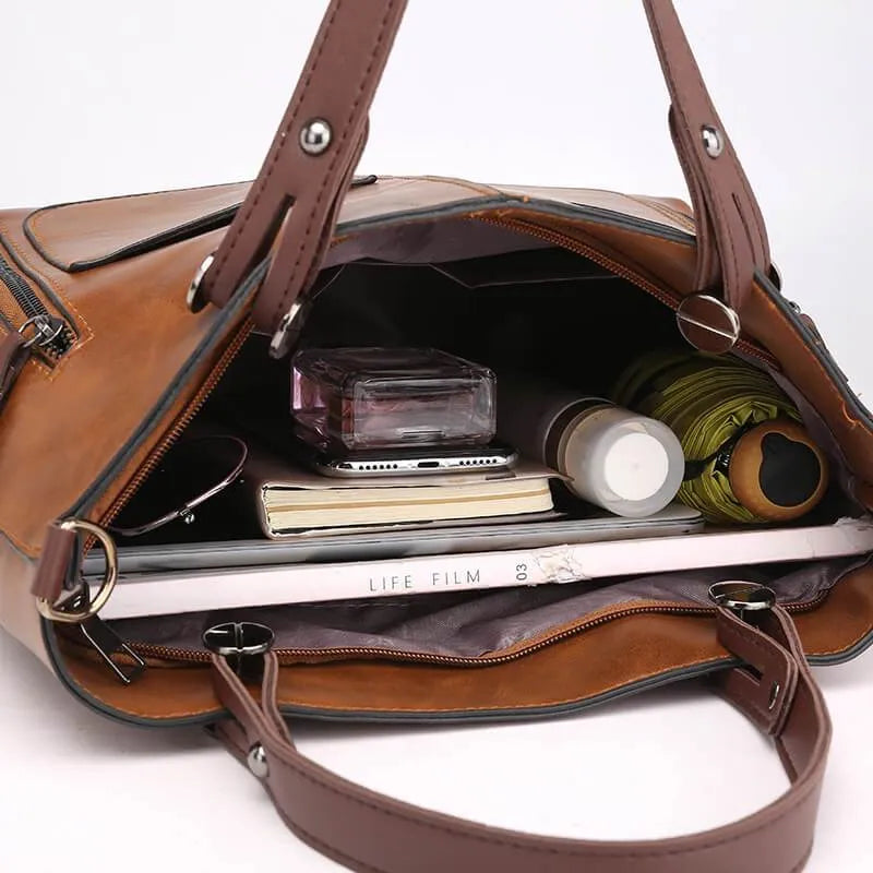 Melia | Elegant Leather Shoulder Bag Durable Everyday Companion