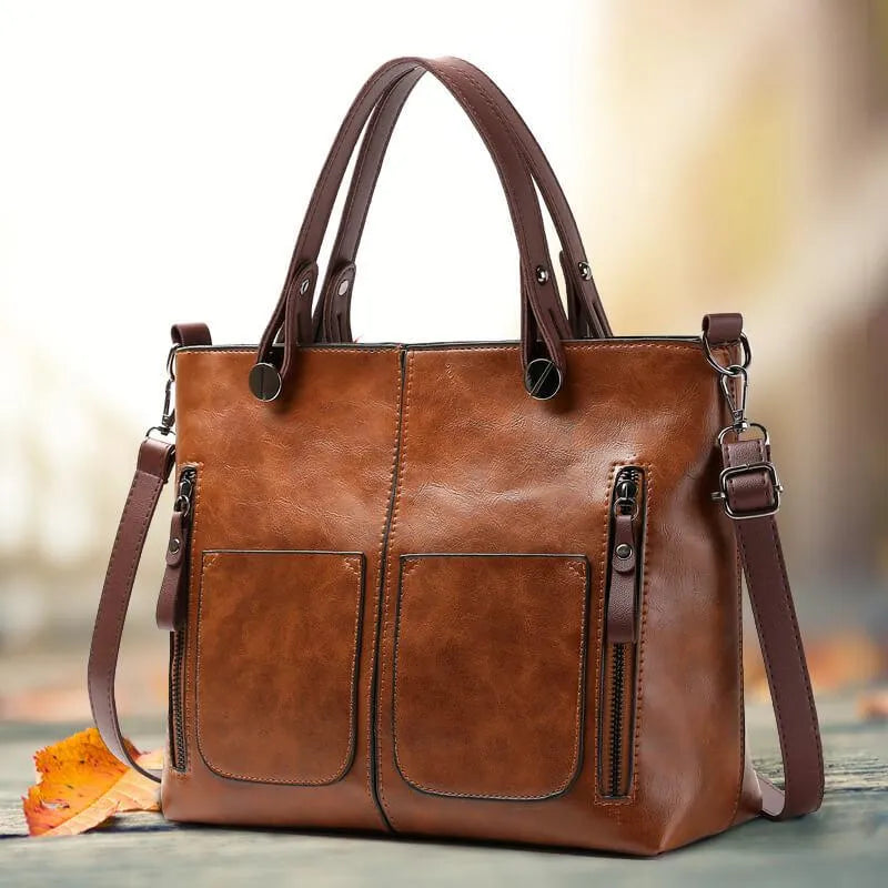 Melia | Elegant Leather Shoulder Bag Durable Everyday Companion