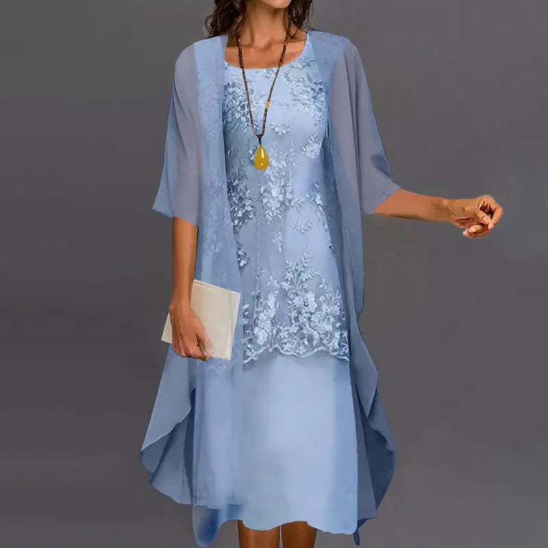 Iolanthe | Elegant Chiffon Two-Piece Dress