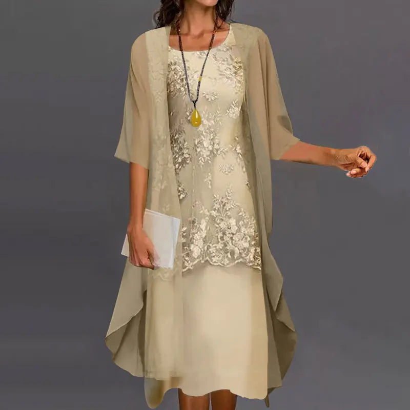 Iolanthe | Elegant Chiffon Two-Piece Dress