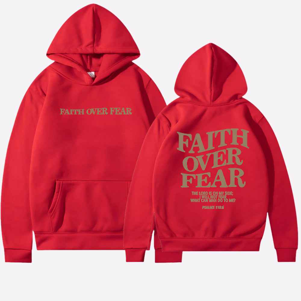 Daphne | Faith Over Fear Hoodie Motivational Comfort Wear Everyday