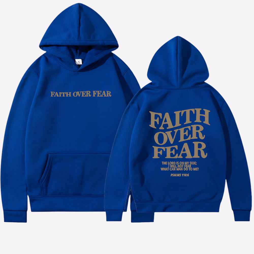 Daphne | Faith Over Fear Hoodie Motivational Comfort Wear Everyday
