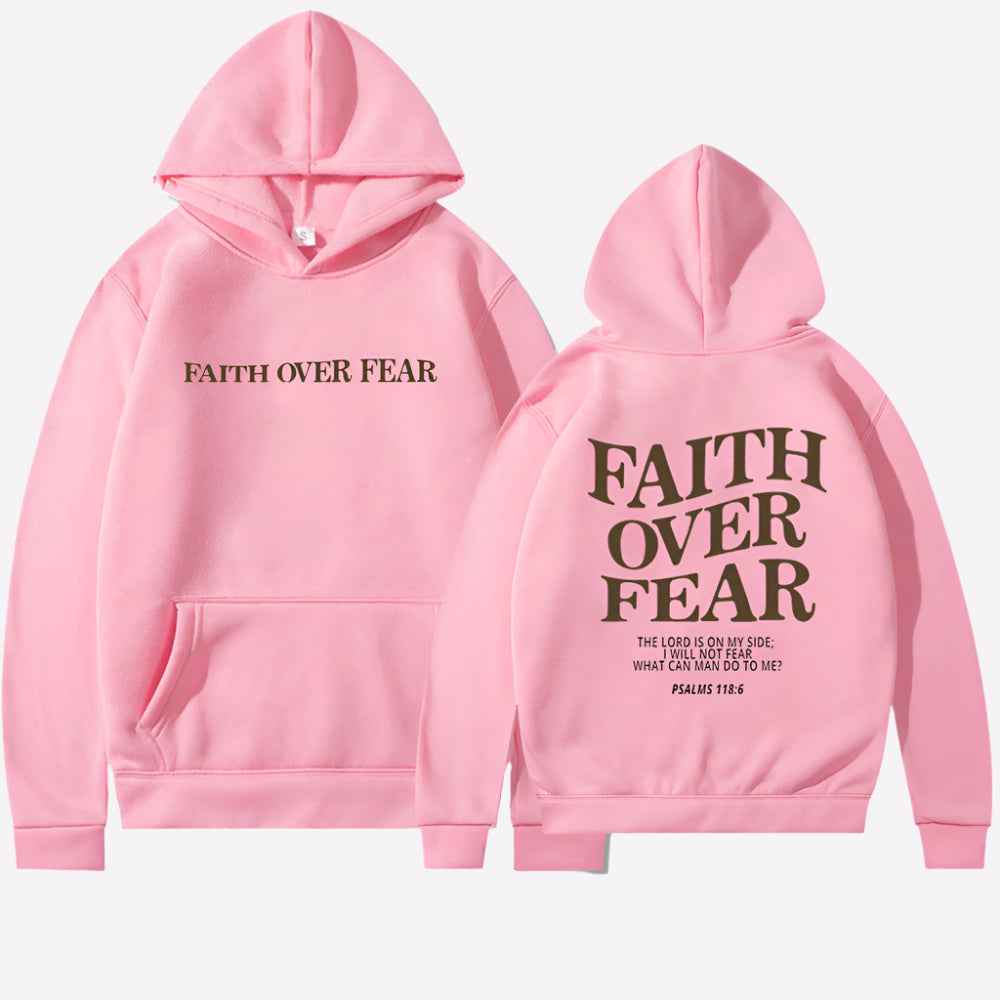 Daphne | Faith Over Fear Hoodie Motivational Comfort Wear Everyday