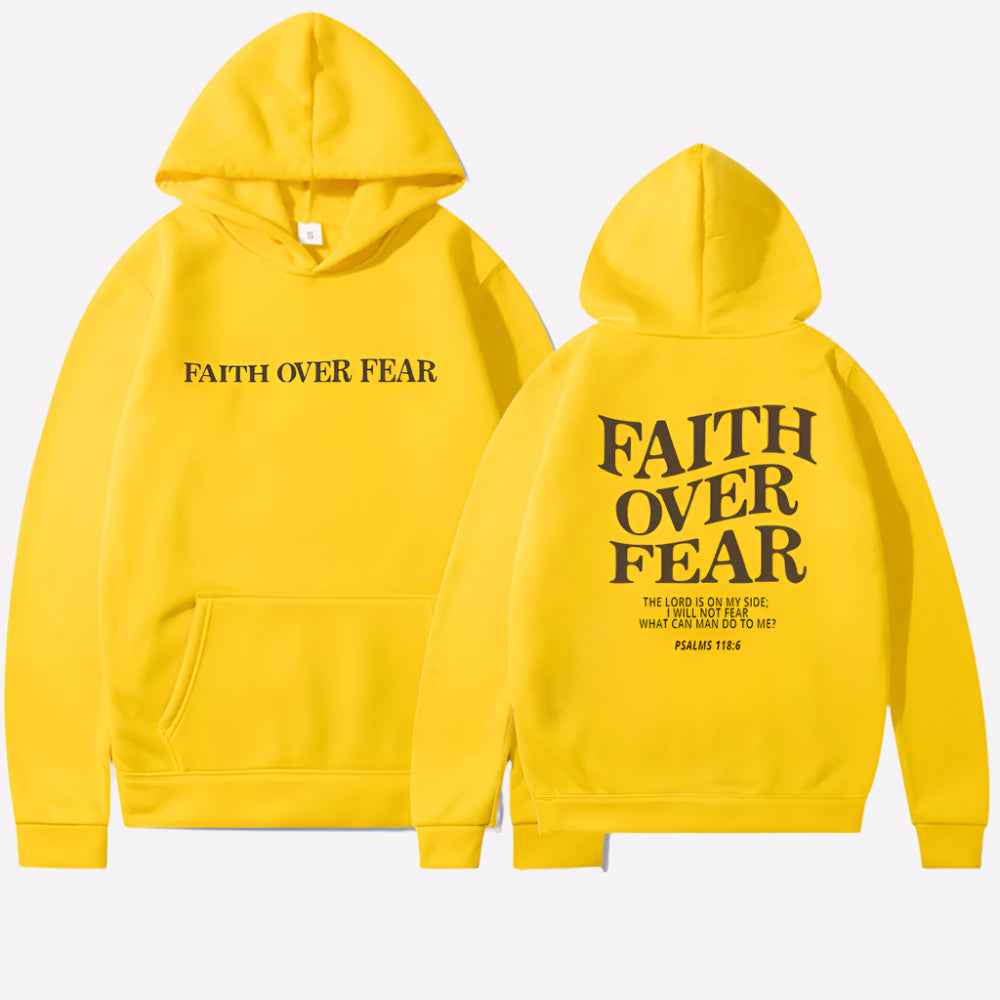 Daphne | Faith Over Fear Hoodie Motivational Comfort Wear Everyday