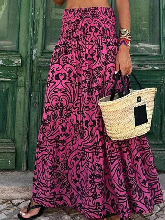 Laurelin | Floral Print Maxi Skirt