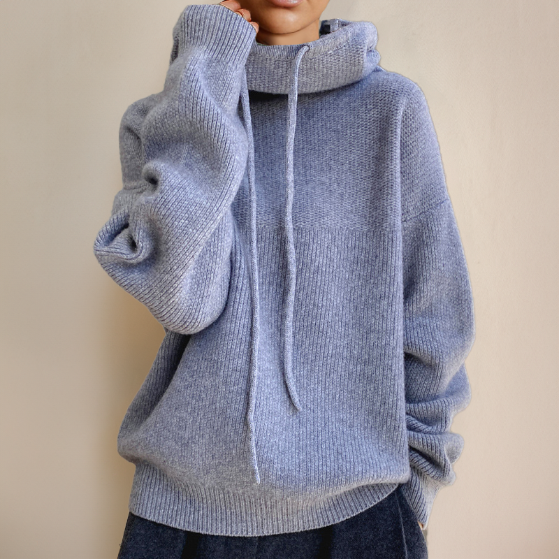 Josephine | Oversized Hooded Pocket Long Sleeve Sweater