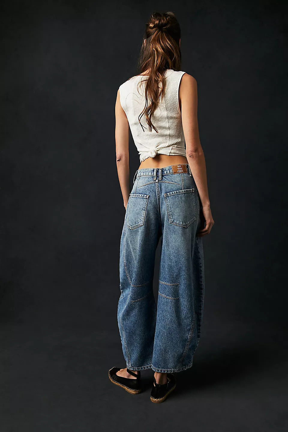 Rosamund | High-Stretch Mid-Rise Barrel Jeans