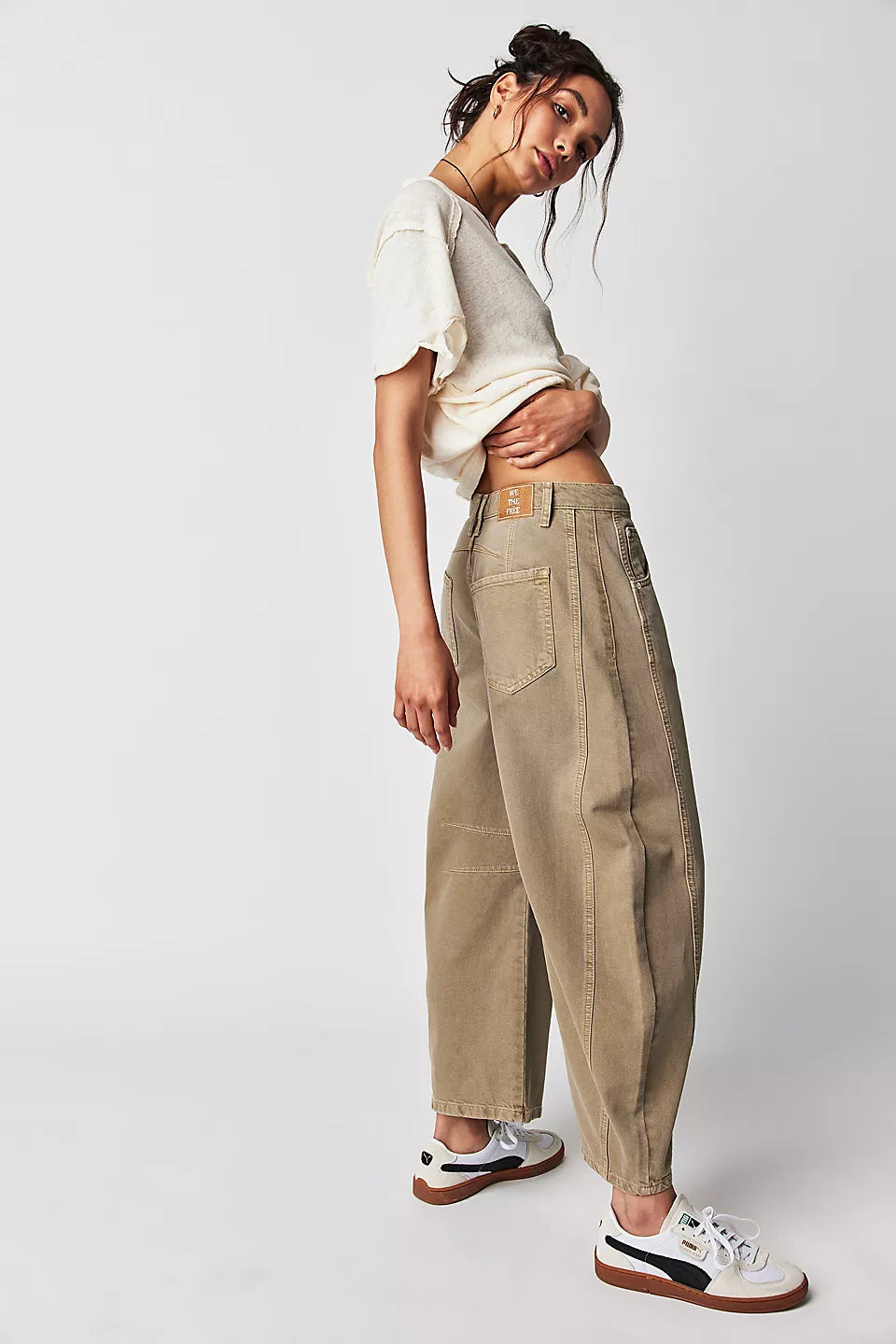 Rosamund | High-Stretch Mid-Rise Barrel Jeans