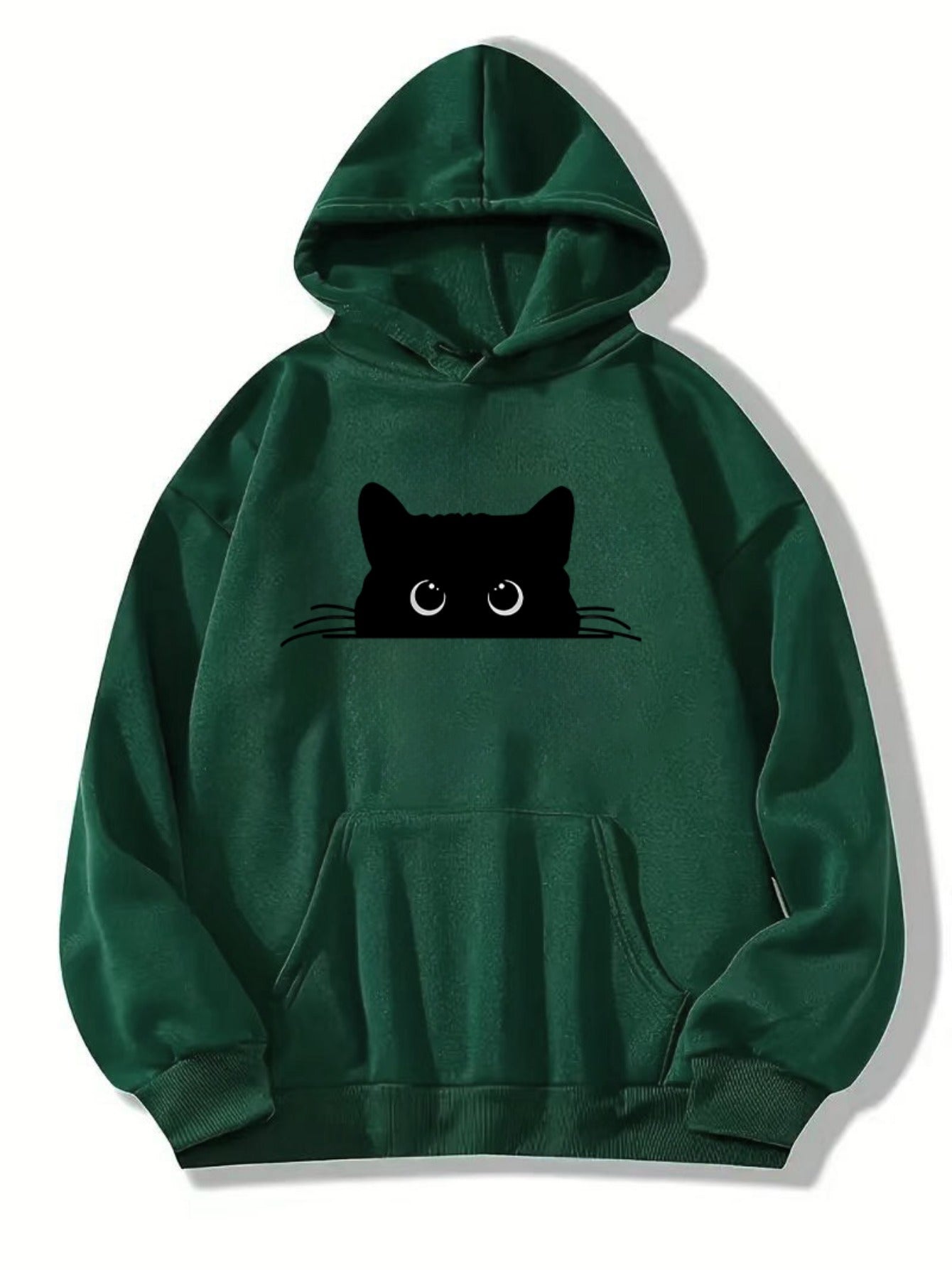Alaia | Snug Cat Print Hoodie