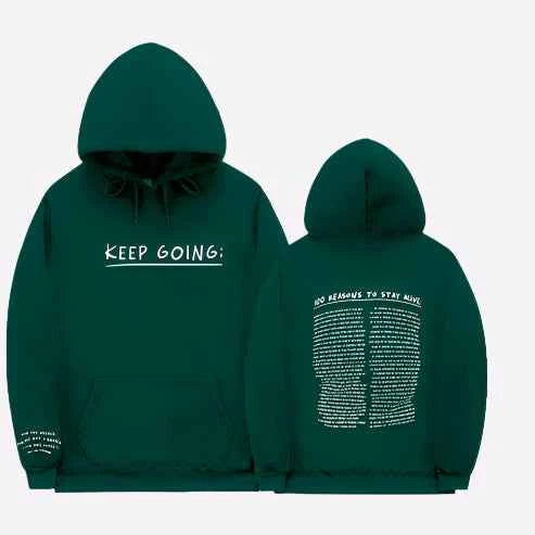 Emberly | Motivational Hoodie 100 Reasons To Stay Positive Today
