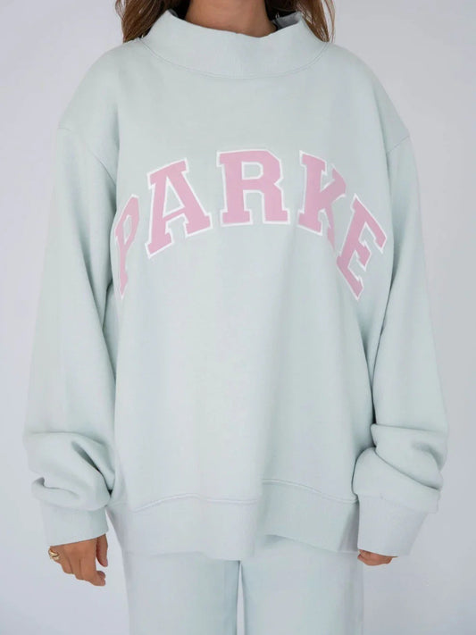 Harlow | Cozy Varsity Mockneck Sweatshirt