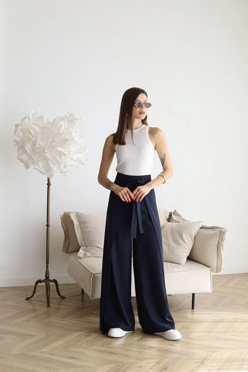 Sigourney | Women's Wide-Leg Linen Pants