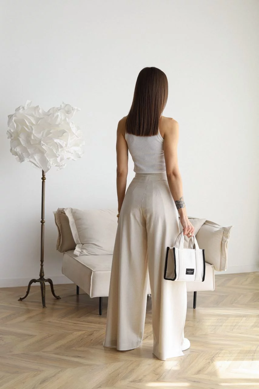 Sigourney | Women's Wide-Leg Linen Pants