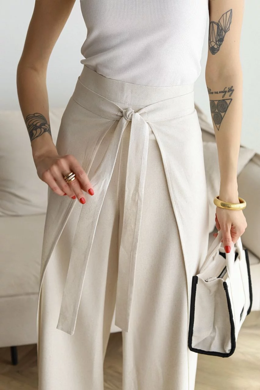 Sigourney | Women's Wide-Leg Linen Pants