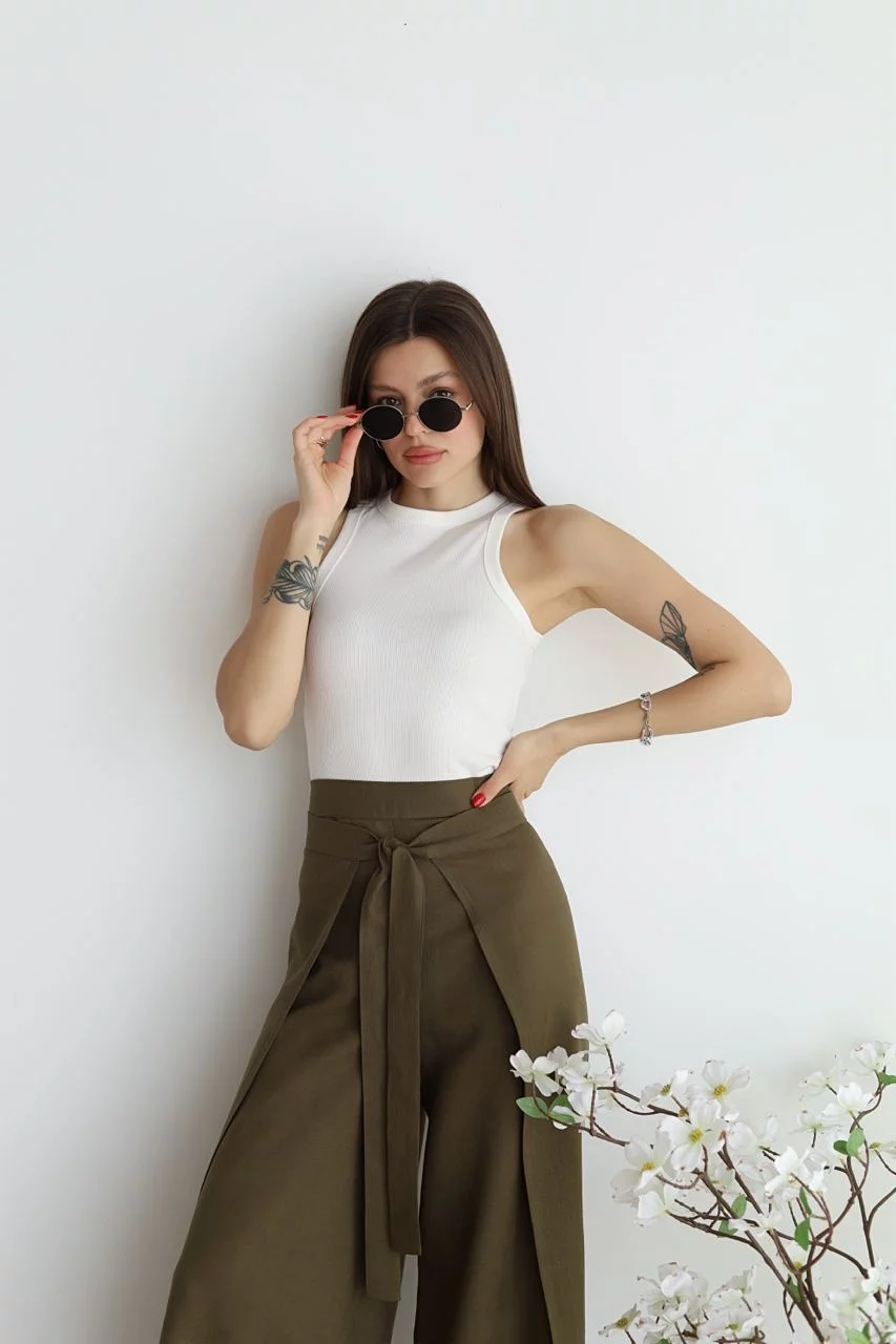 Sigourney | Women's Wide-Leg Linen Pants