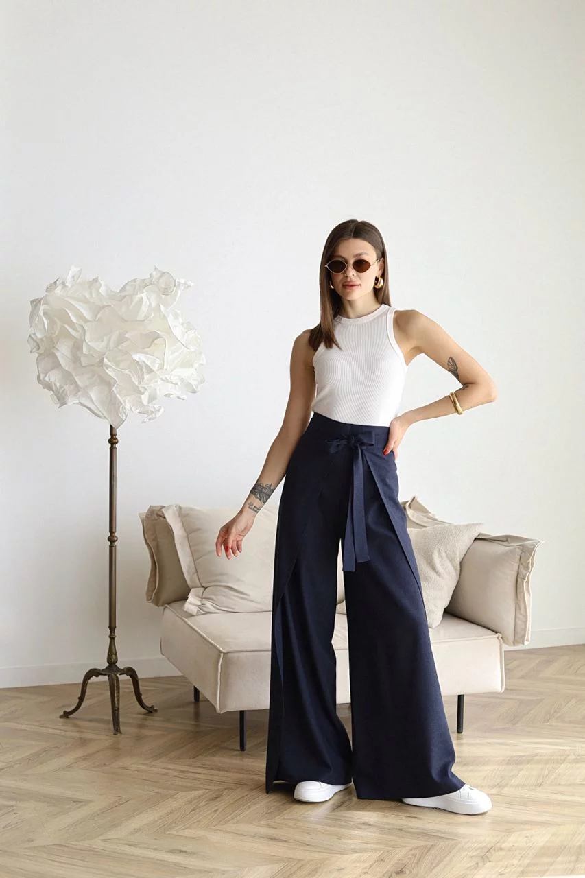 Sigourney | Women's Wide-Leg Linen Pants