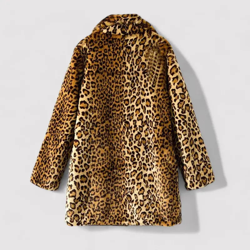 Aliya | Chic Leopard Faux Fur Coat