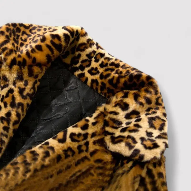Aliya | Chic Leopard Faux Fur Coat