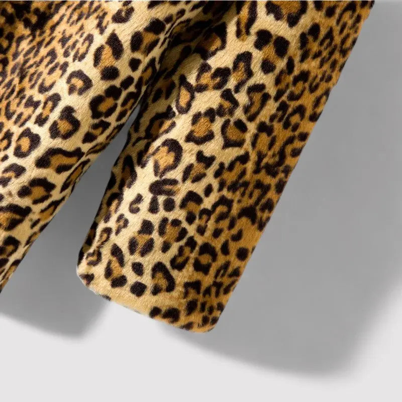 Aliya | Chic Leopard Faux Fur Coat