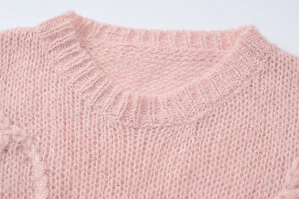 Anouska | Premium Wool Blend Cable Knit Sweater