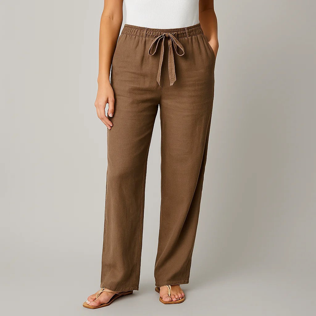 Samara | Wide Leg Pants with Drawstring