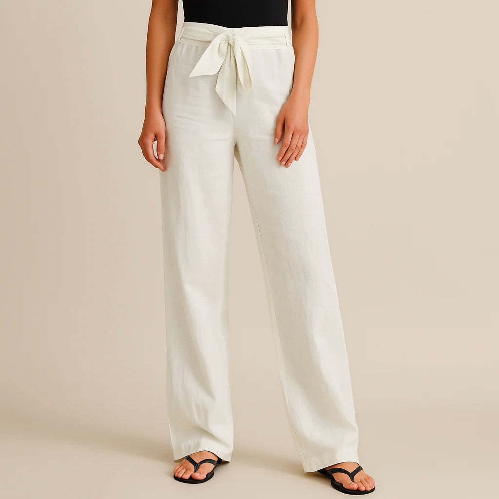 Samara | Wide Leg Pants with Drawstring