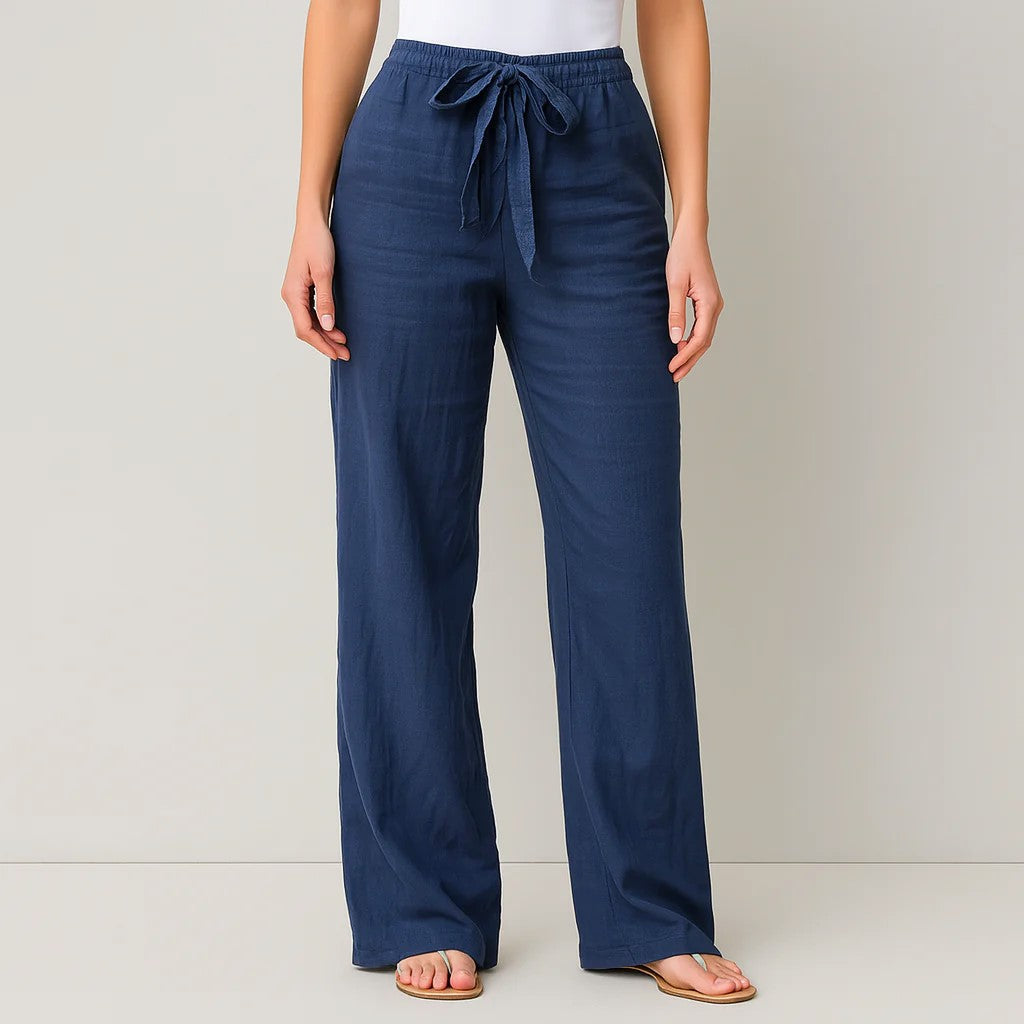 Samara | Wide Leg Pants with Drawstring