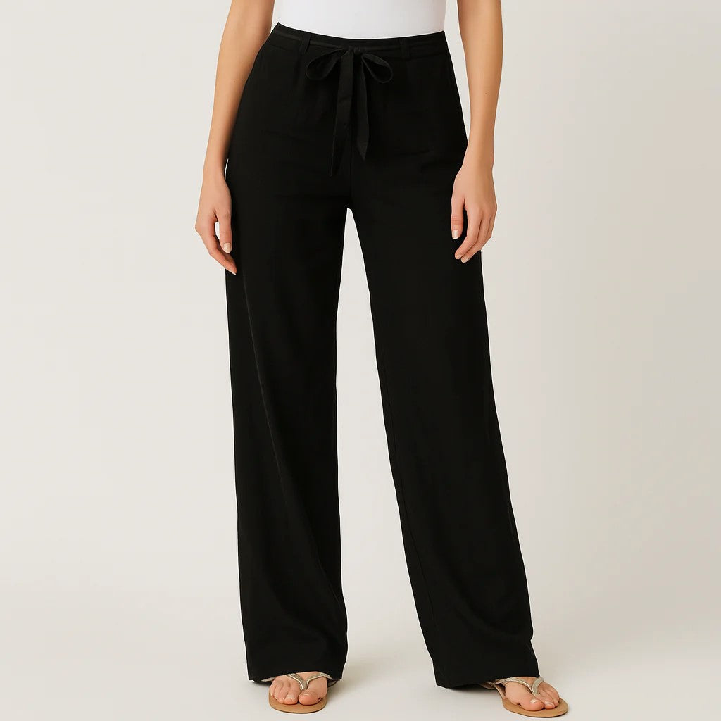 Samara | Wide Leg Pants with Drawstring