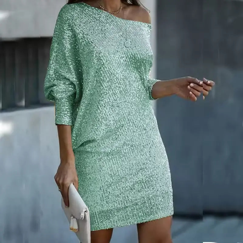 Idalia | Sleek Sequin Party Dress