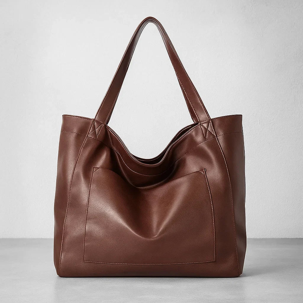 Praxedes | Stylish Corso Faux Leather Tote Bag for Everyday Use