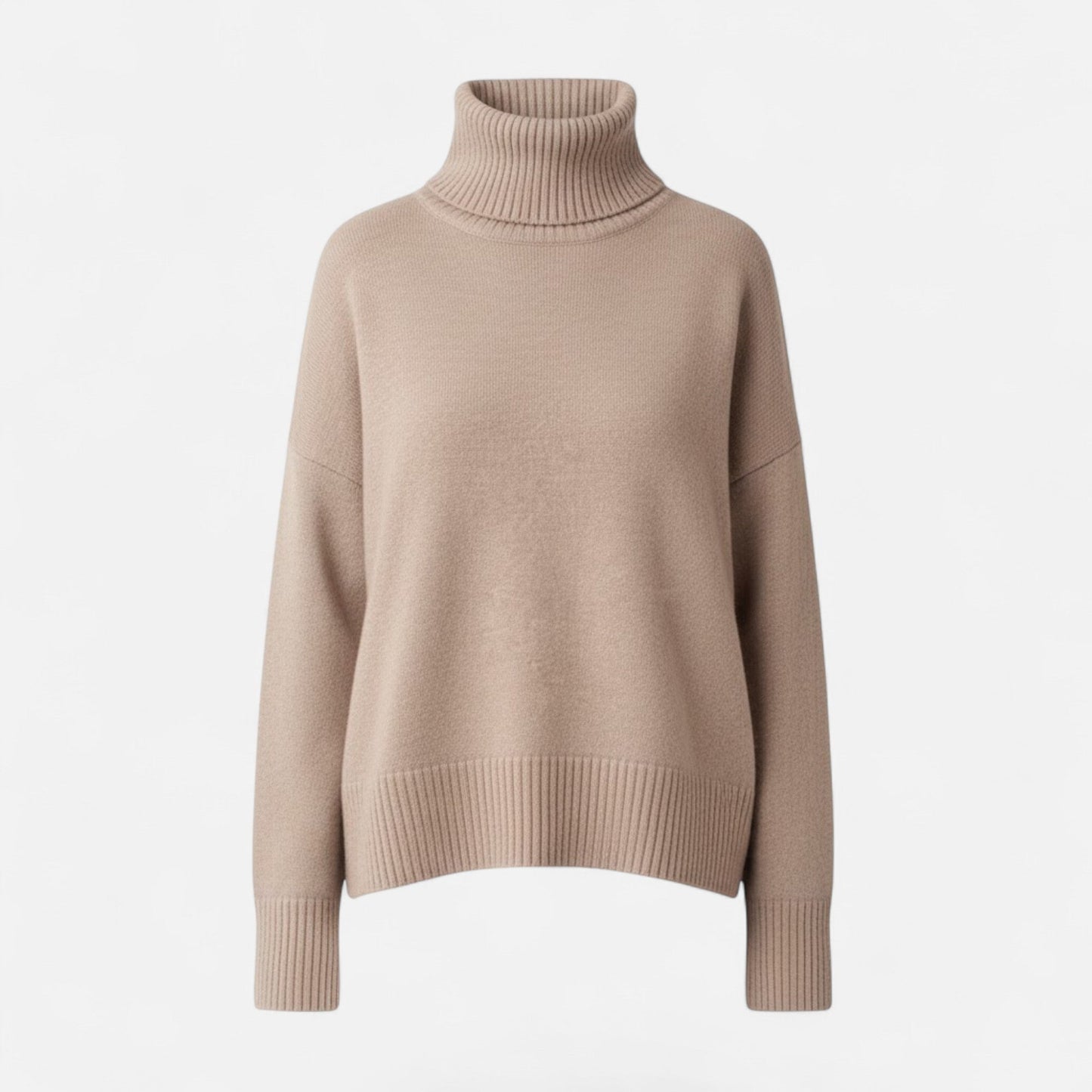 Lorelai | Wool-Blend Turtleneck Sweater – Oversized Thick Knit