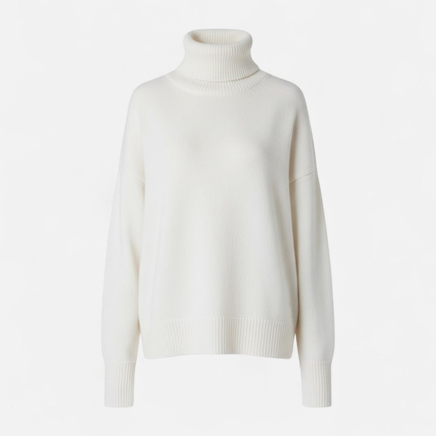 Lorelai | Wool-Blend Turtleneck Sweater – Oversized Thick Knit