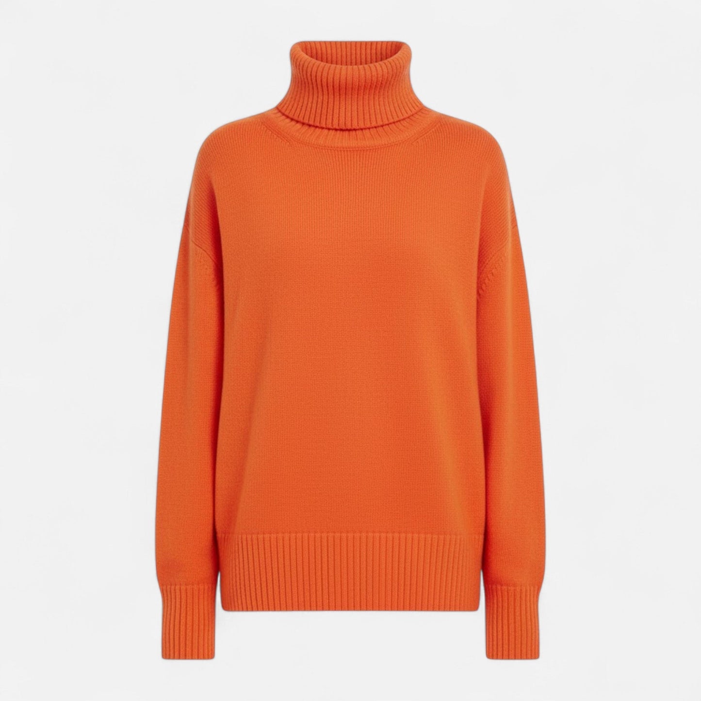Lorelai | Wool-Blend Turtleneck Sweater – Oversized Thick Knit