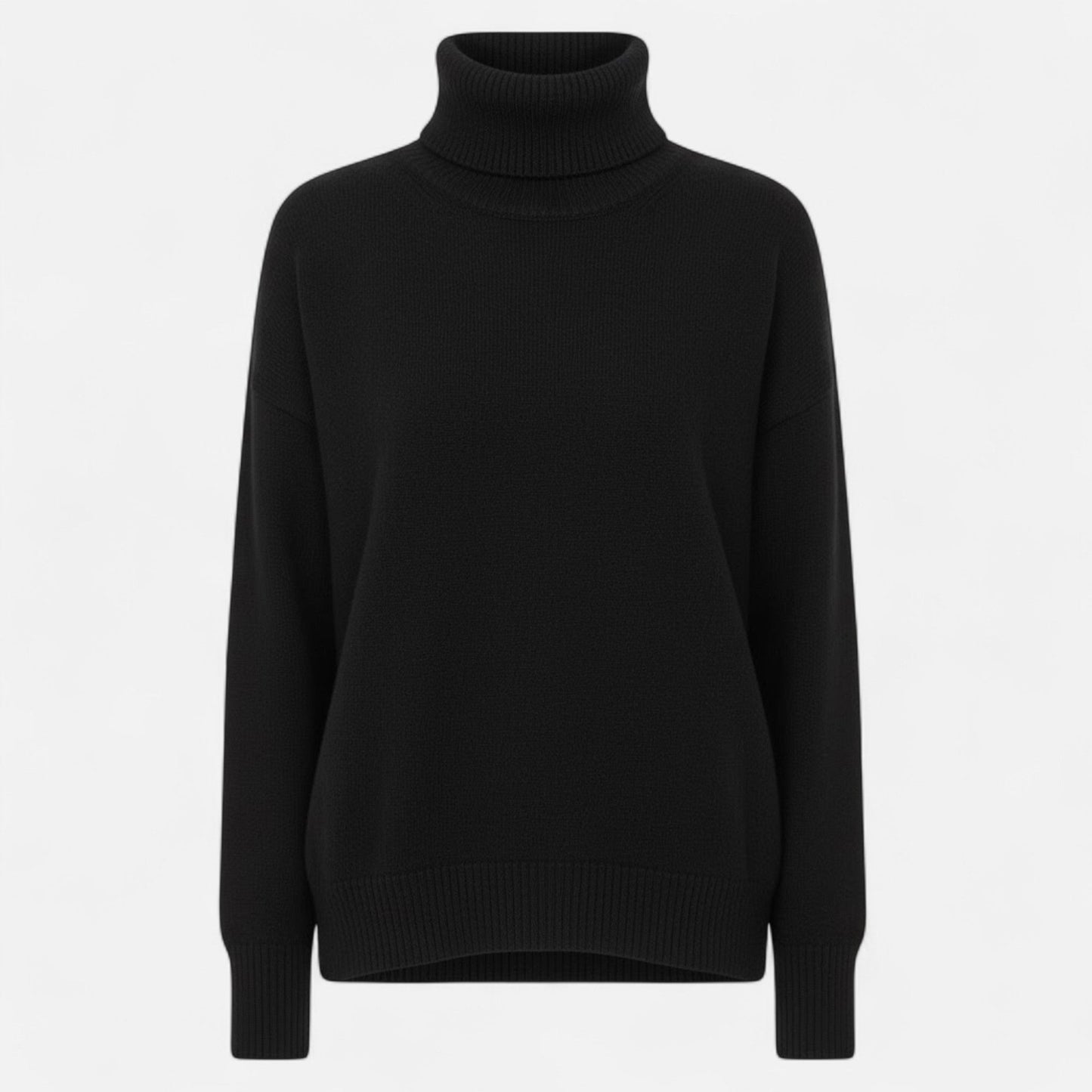 Lorelai | Wool-Blend Turtleneck Sweater – Oversized Thick Knit