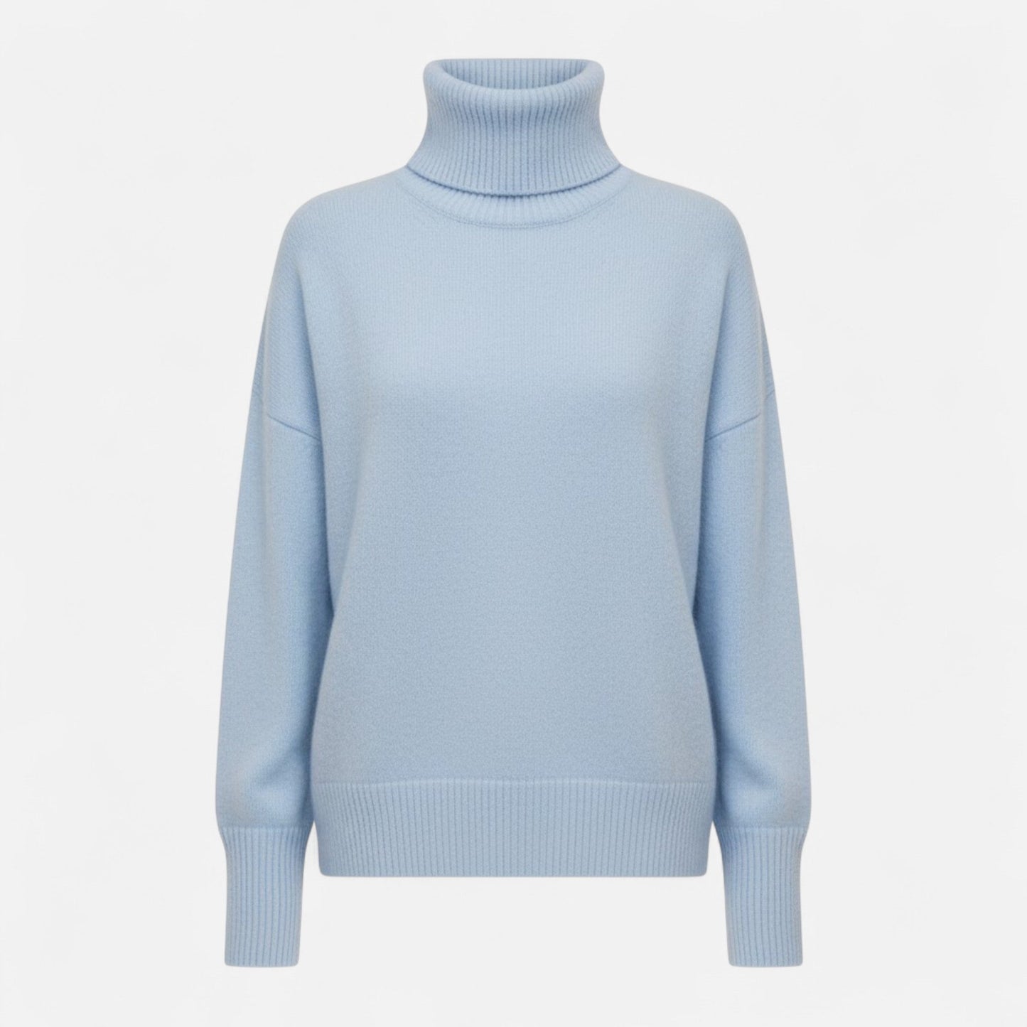 Lorelai | Wool-Blend Turtleneck Sweater – Oversized Thick Knit