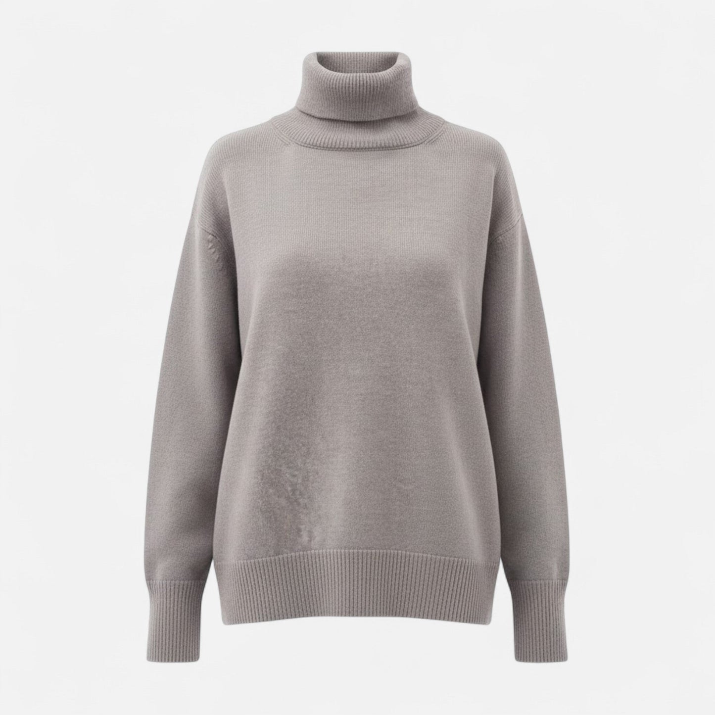 Lorelai | Wool-Blend Turtleneck Sweater – Oversized Thick Knit