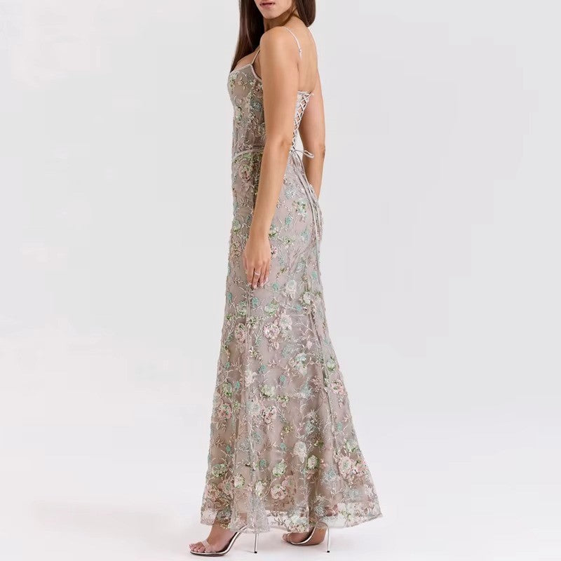 Vienna | Floral Lace Mermaid Maxi Dress