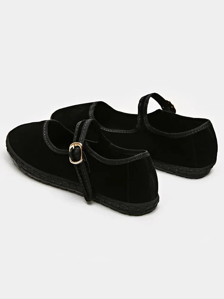 Jessamine | Velvet Ballet Flats