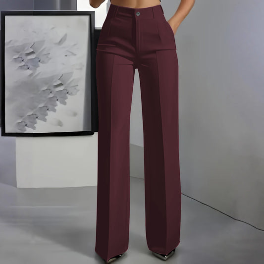 Victoire | High Waist Wide Leg Dress Pants